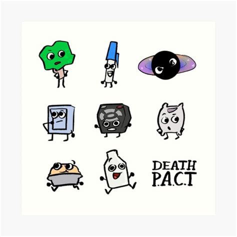 Bfb Death Pact Pack Art Print For Sale By Msbonnie Redbubble