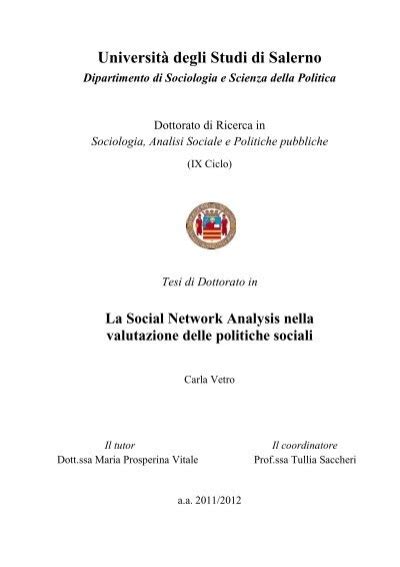 tesi C Vetro pdf EleA UniSA Università degli Studi di Salerno