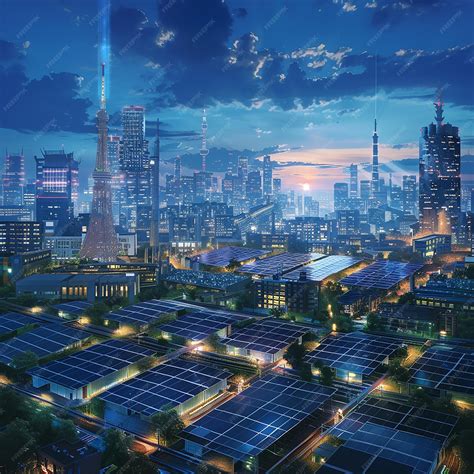 Smart Energy Grid with Interconnected Power Sources | Premium AI