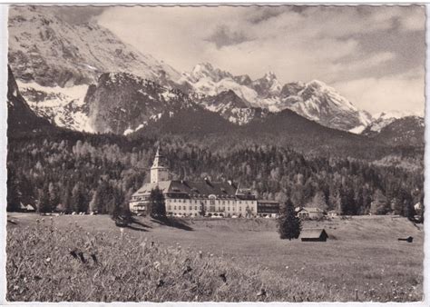 Ansichtskarte Klais Kr N Blick Auf Das Schloss Elmau Mit