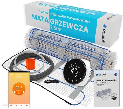 Zestaw Grzewczy Dotykowy Termostat Regulator Sterownik Wifi A Mata