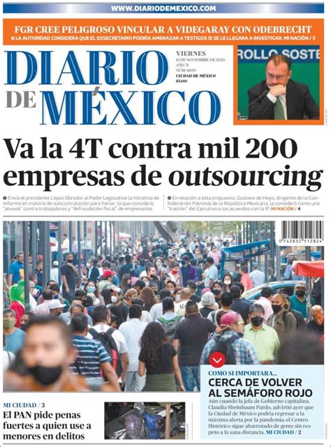 Periódico Diario De México México Periódicos De México Toda La Prensa De Hoy