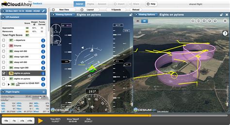 Eights on Pylons in CloudAhoy (commercial maneuver) | All Things CloudAhoy