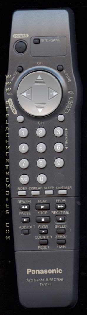 Buy Panasonic Vsqs Tv Vcr Combo Remote Control