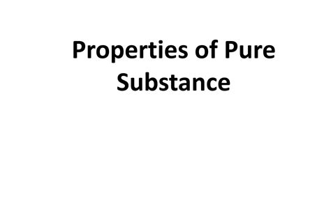 Thermody Properties Of Pure Substance Ppt