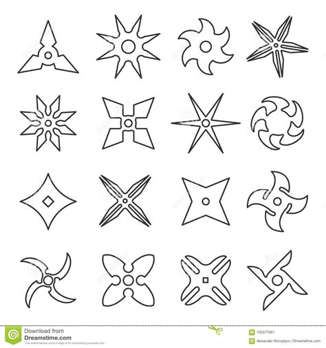 ️ninja Star Coloring Page Free Download