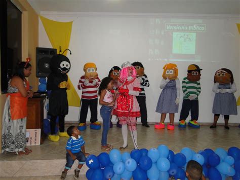 CHIQUITA E SUA TURMA CULTO INFANTIL CHIQUITA E SUA TURMA NA IGREJA