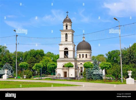 Central Cathedral of Chisinau . Capital City of Moldova .Bell Tower and ...