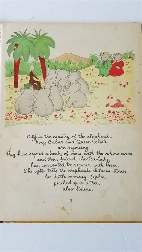 Babar the King Copyright 1935 - Etsy