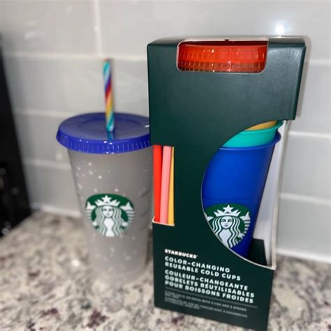 Starbucks Dining Starbucks Color Changing Cold Cups Confetti Cup