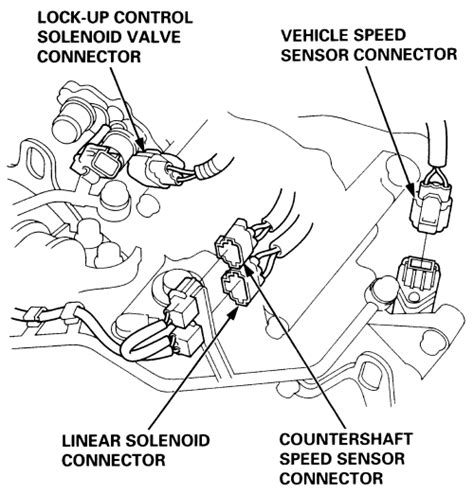 1998 Honda Accord Lockup Solenoid Valve A Fault