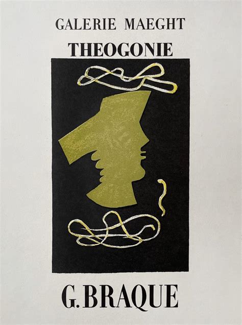 After Georges Braque Theogonie Exhibition Poster By Georges Braque