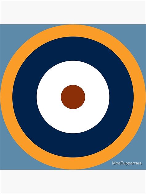 The Classic Retro Raf Mod Roundel Poster For Sale By Modsupporters