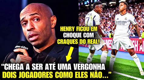 Eita Olha O Que O Henry Falou Do Vini Jr E Rodrygo Hoje Youtube