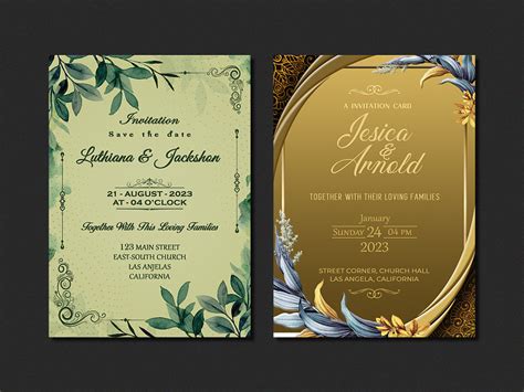 Wedding Card | Invitation Cards Design by Anisur Rahman on Dribbble