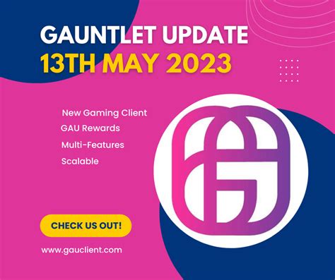 Gauntlet Update April 22nd, 2023. Good morning everyone! Here’s what ...