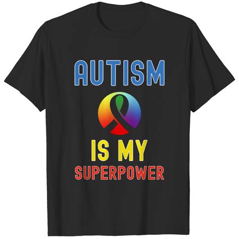 Autism Is My Superpower Autism Awareness Rainbow T Shirt Sold By Diogo Gomes Sku 8482363