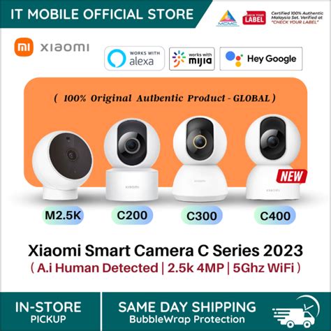 Xiaomi Smart CCTV Camera C200 C300 C400 HD Resolution Infrared