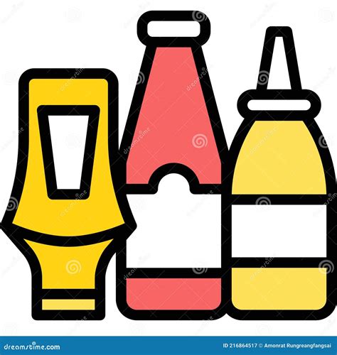 Squeeze Bottle Icon Supermarket And Shopping Mall Related Vector Stock