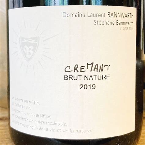 2019 Bannwarth Cremant D Alsace Brut Nature Streetcar