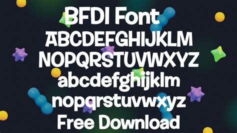 BFDI Font Free Download by Ponkeymey22 on DeviantArt