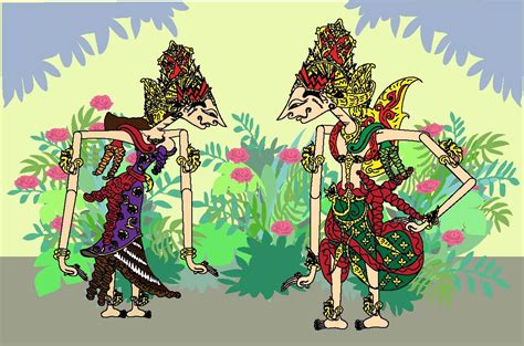 Wayang Couple Rama Sinta Vector Grafik Von Aksara Tube Creative Fabrica