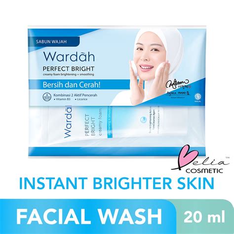 Jual BELIA WARDAH Perfect Bright Series Creamy Foam Moisturizer Tone