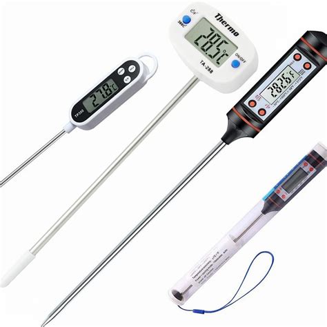 Tp Lcd Digital Meat Thermometer Cooking Food Kitchen Probe Water