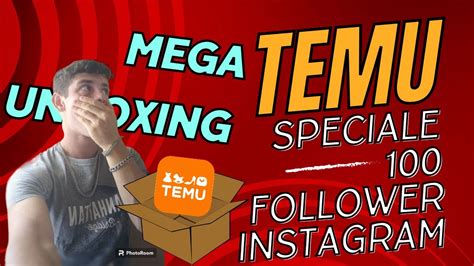 ORDINE DA 100 SU TEMU MEGA UNBOXING SPECIALE 100 FOLLOWER INSTAGRAM