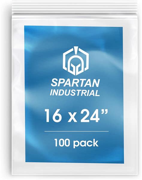 Spartan Industrial X Count Mil Clear Reclosable Zip