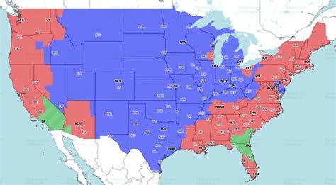 NFL Week 7 coverage map: TV schedule for CBS, Fox regional broadcasts ...