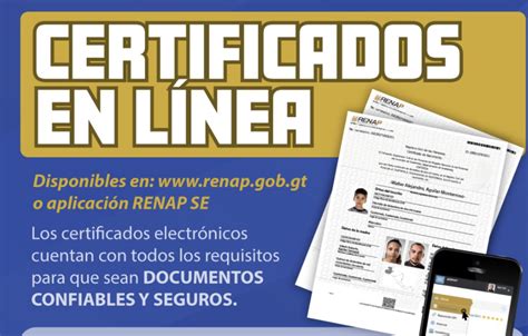 Certificados En Linea Seguros Y Confiables Png Renap