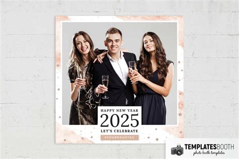 Free Elegant New Year Photo Booth Template TemplatesBooth