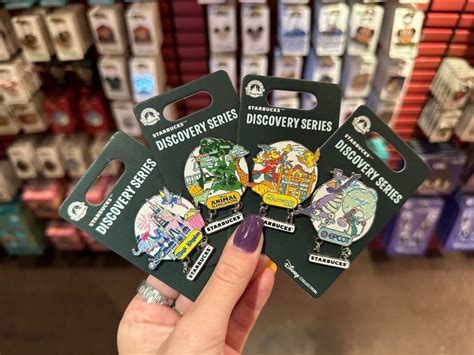 New Walt Disney World Discovery Series Starbucks Pins Featuring