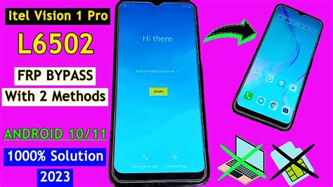 Itel Vision 1 Pro L6502 Frp Bypass 2023 All Itel