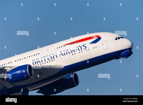 British Airways Airbus A Superjumbo Jet Airliner Plane G Xlel Taking