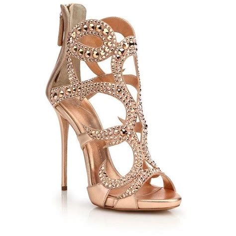 Giuseppe Zanotti Crystal Studded Suede Sandals Crystal Shoes