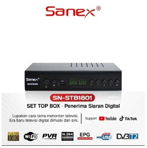 Jual Set Top Box Tv Digital Sanex Sn Stb Receiver Stb Dvb T Di