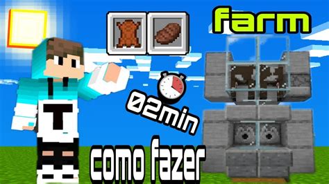 Passo A Passo Como Fazer Farm De Carne Couro E Carne No Minecraft