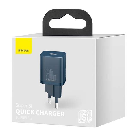 Baseus Super Si gyorstöltő 1C 20W, kék - Baseus.hu Webáruház | Prémium ...