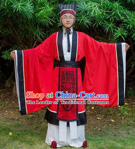 Traditional Chinese Han Dynasty Minister Costume Elegant Hanfu