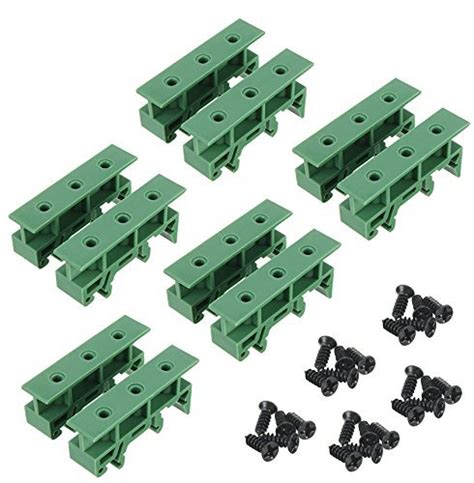 Sysly 5 Sets Pcb Din Rail Mounting Adapter Circuit Board