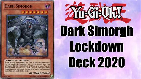 Dark Simorgh Lockdown Deck Profile Yu Gi Oh 2020 Youtube