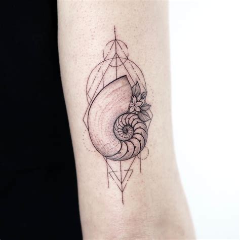 Spiral Shell Tattoo