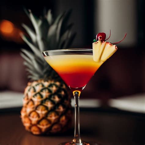 Upside Down Pineapple Martini A Sip Of Sunshine Happy Baking Days