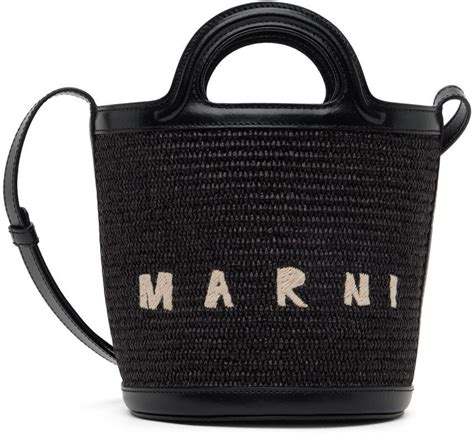 Marni Mini Tropicalia Bag In Black Lyst