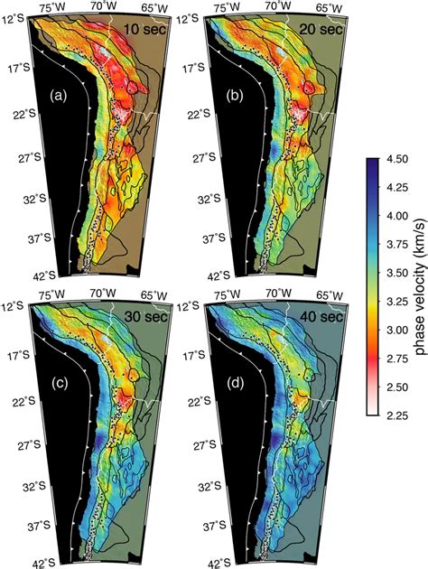 A D Rayleigh Wave Phase Velocity Maps For And S With