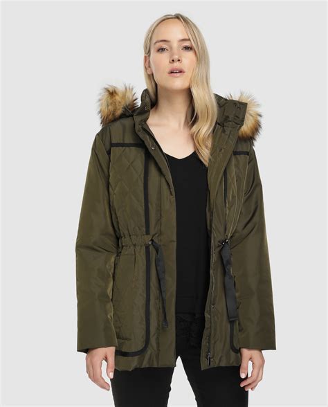 Parka de mujer talla grande Couchel con capucha con pelo El Corte Inglés