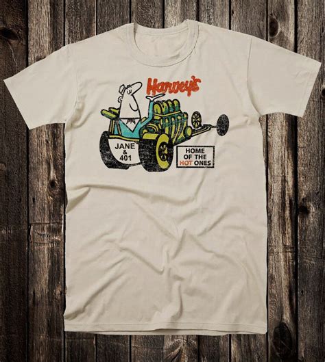 Retro Hot Rod Tee T Shirt Drag Race Racing Harveys Speed Shop Ebay