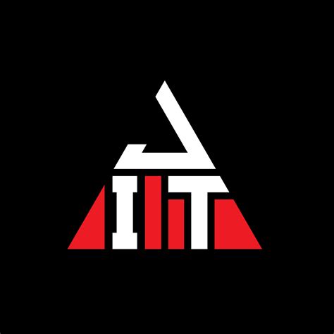 Jit Triangle Letter Logo Design With Triangle Shape Jit Triangle Logo